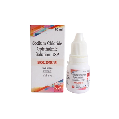 Soline-5 Eye Drop 10 ml, Pack of 1 EYE DROPS