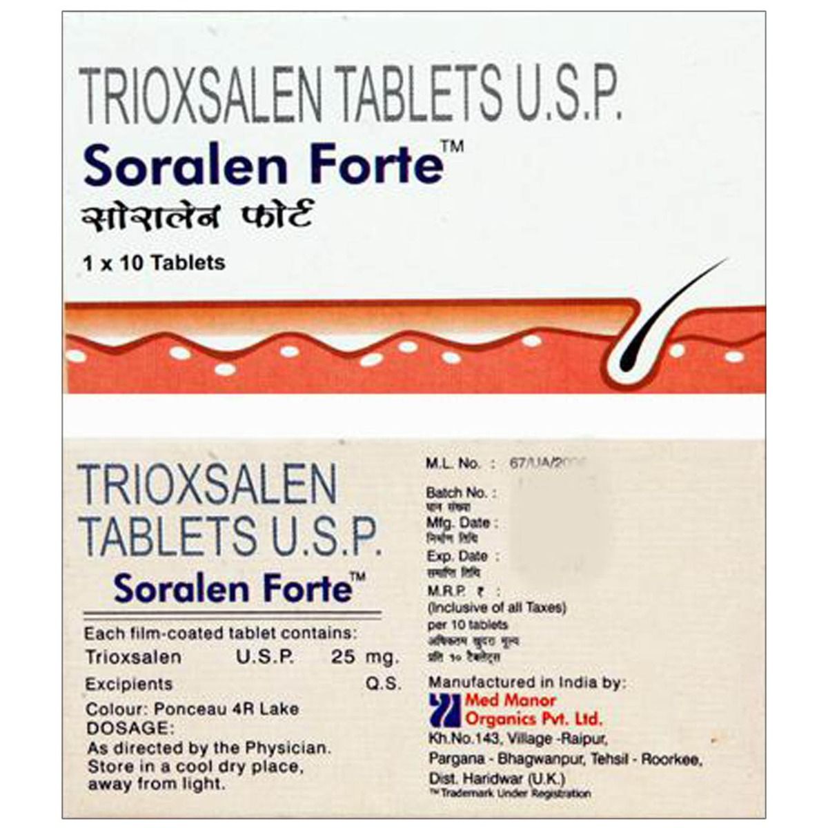Buy Soralen Forte Tablet 10's Online
