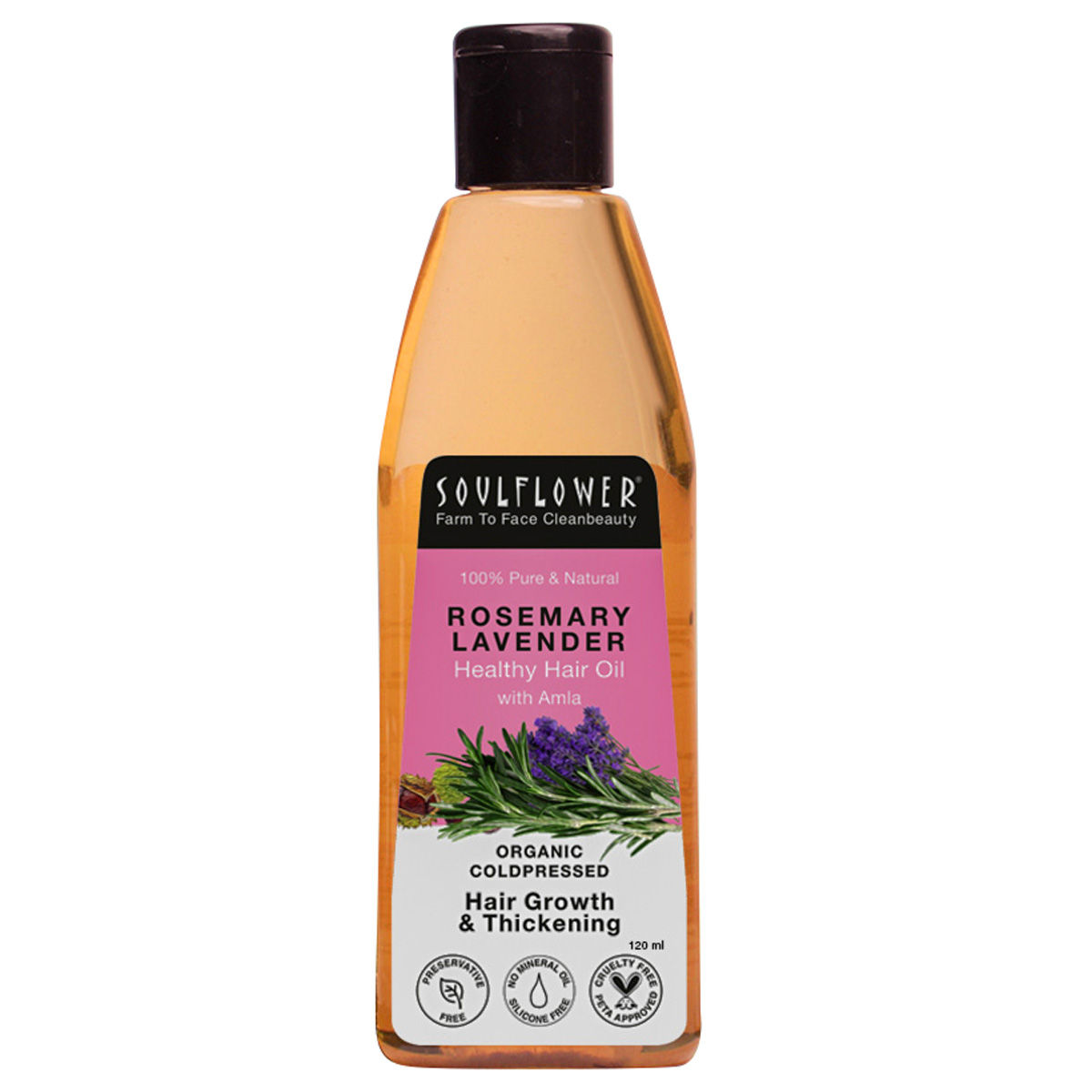 Soulflower Rosemary Lavender Hair Oil, 120 ml Uses, Benefits, Price