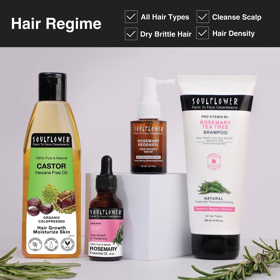 Soulflower Castor Hexane Free Oil for Hair Growth, 120 ml, Pack of 1 Soulflower Castor Hexane Free Oil for Hair Growth, 120 ml, Pack of 1