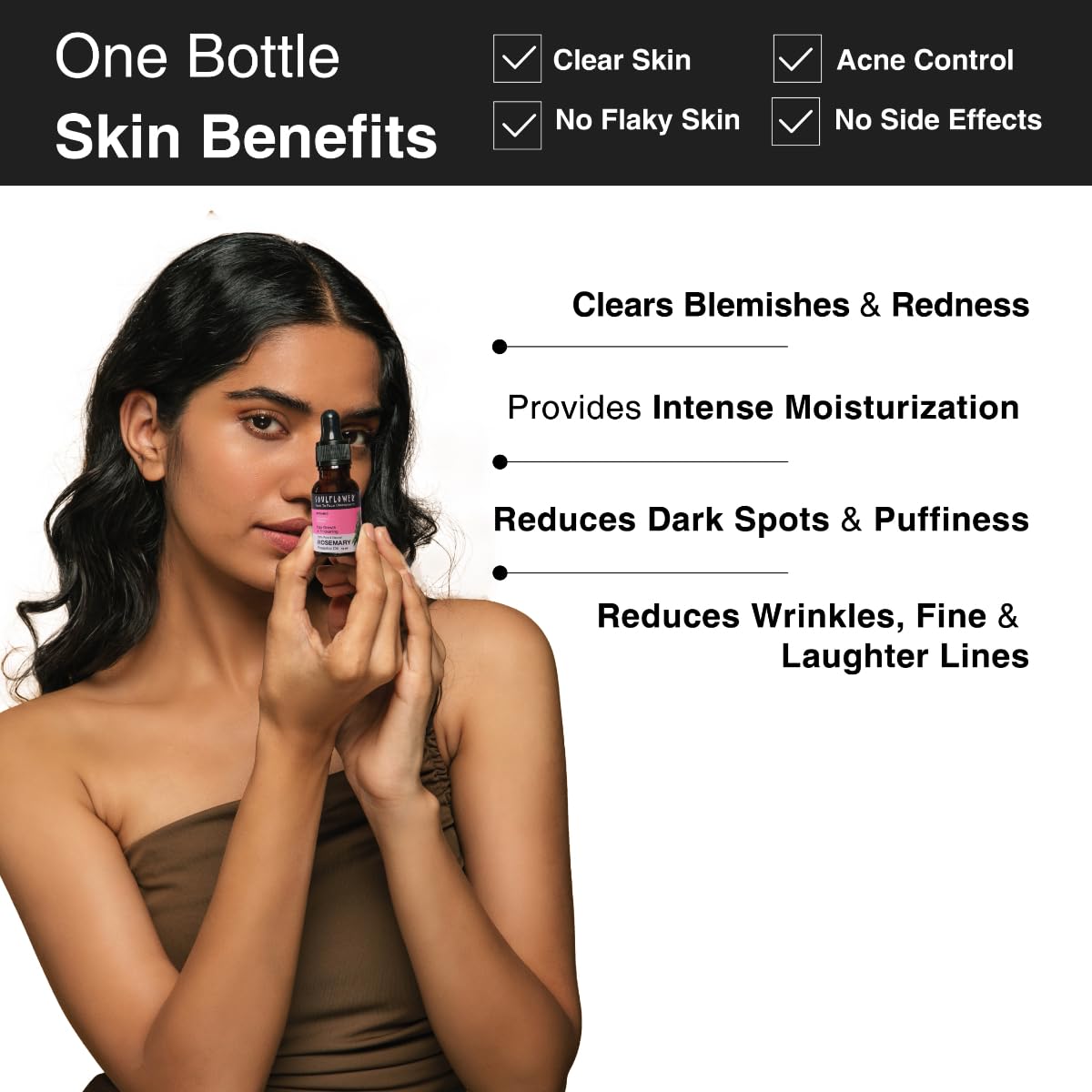 Soulflower Rosemary Essential Oil for Hair Growth, 15 ml, Pack of 1 Soulflower Rosemary Essential Oil for Hair Growth, 15 ml, Pack of 1