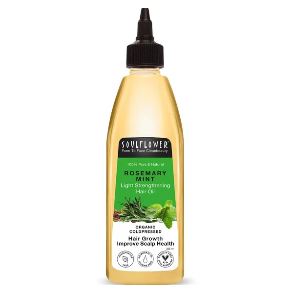 Soulflower Rosemary Mint Hair Oil, 225 ml