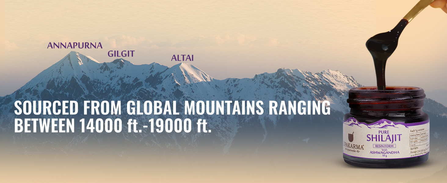 Upakarma Ayurveda Pure Shilajit Resin Form with Ashwagandha, 10 gm, Pack of 1 Upakarma Ayurveda Pure Shilajit Resin Form with Ashwagandha, 10 gm, Pack of 1