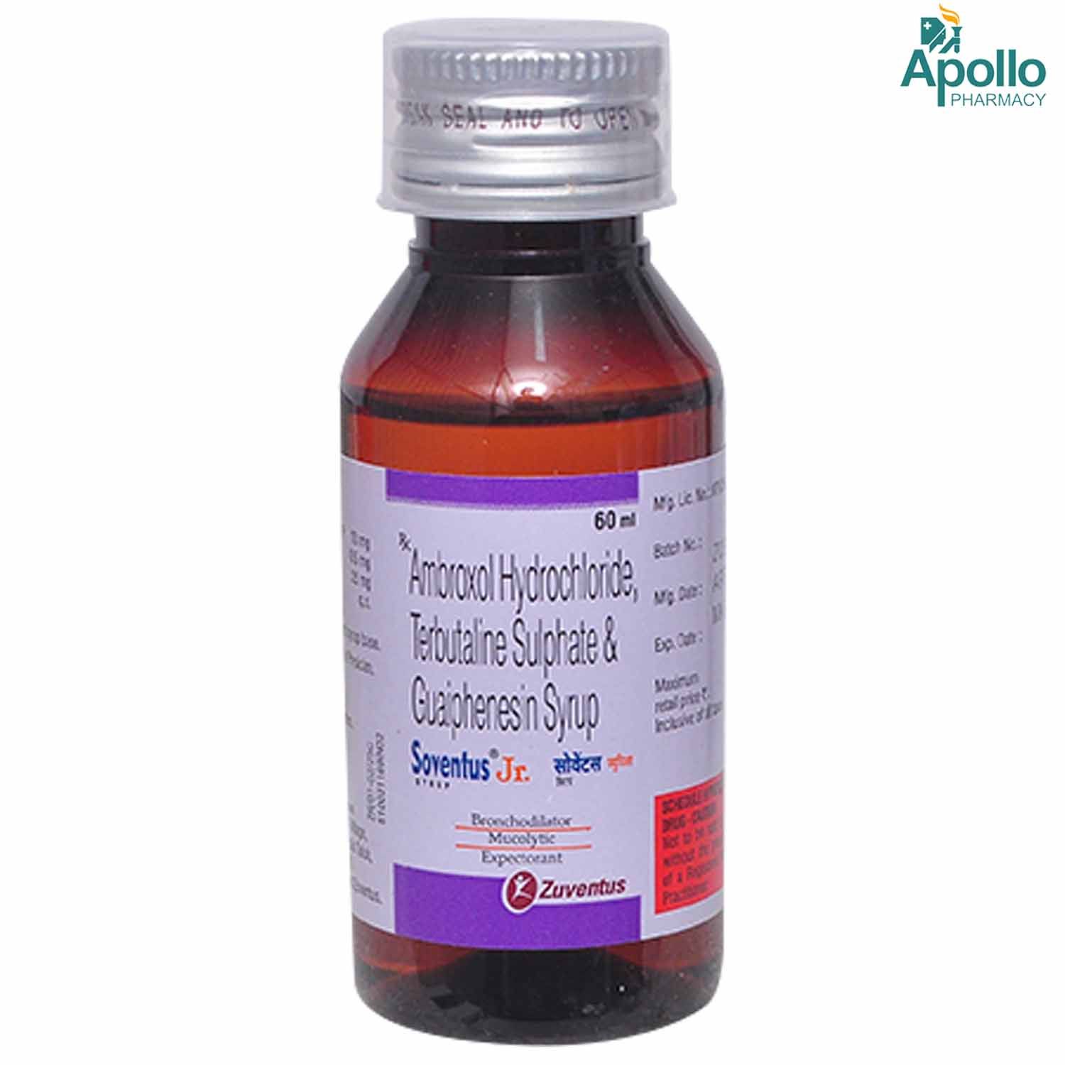 Soventus Jr Syrup 60 ml Price, Uses, Side Effects, Composition Apollo