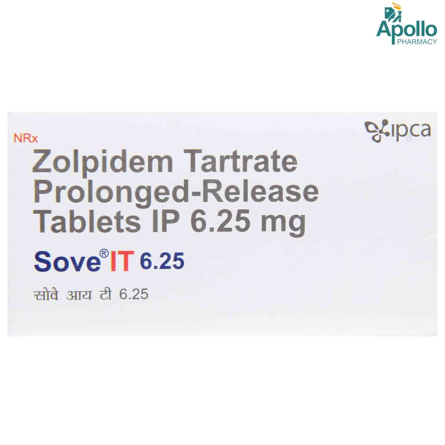 Buy SOVE IT 6.25MG TABLET Online