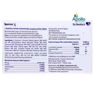 Spercus Tablet 10's, Pack of 10 TABLETS