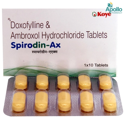 Spirodin Ax Tablet 10s, Pack of 10 TabletS