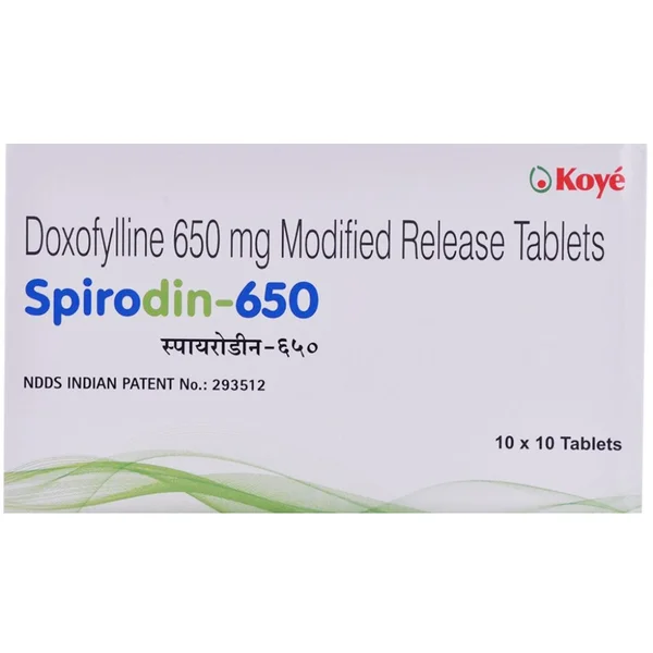 Spirodin-650 Tablet 10's, Pack of 10 TABLETS