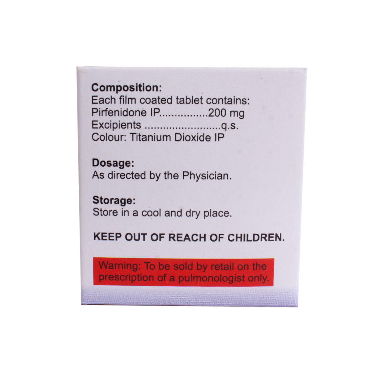 Spiropirf 200mg Tablet 10's, Pack of 10 TabletS Spiropirf 200mg Tablet 10's, Pack of 10 TabletS