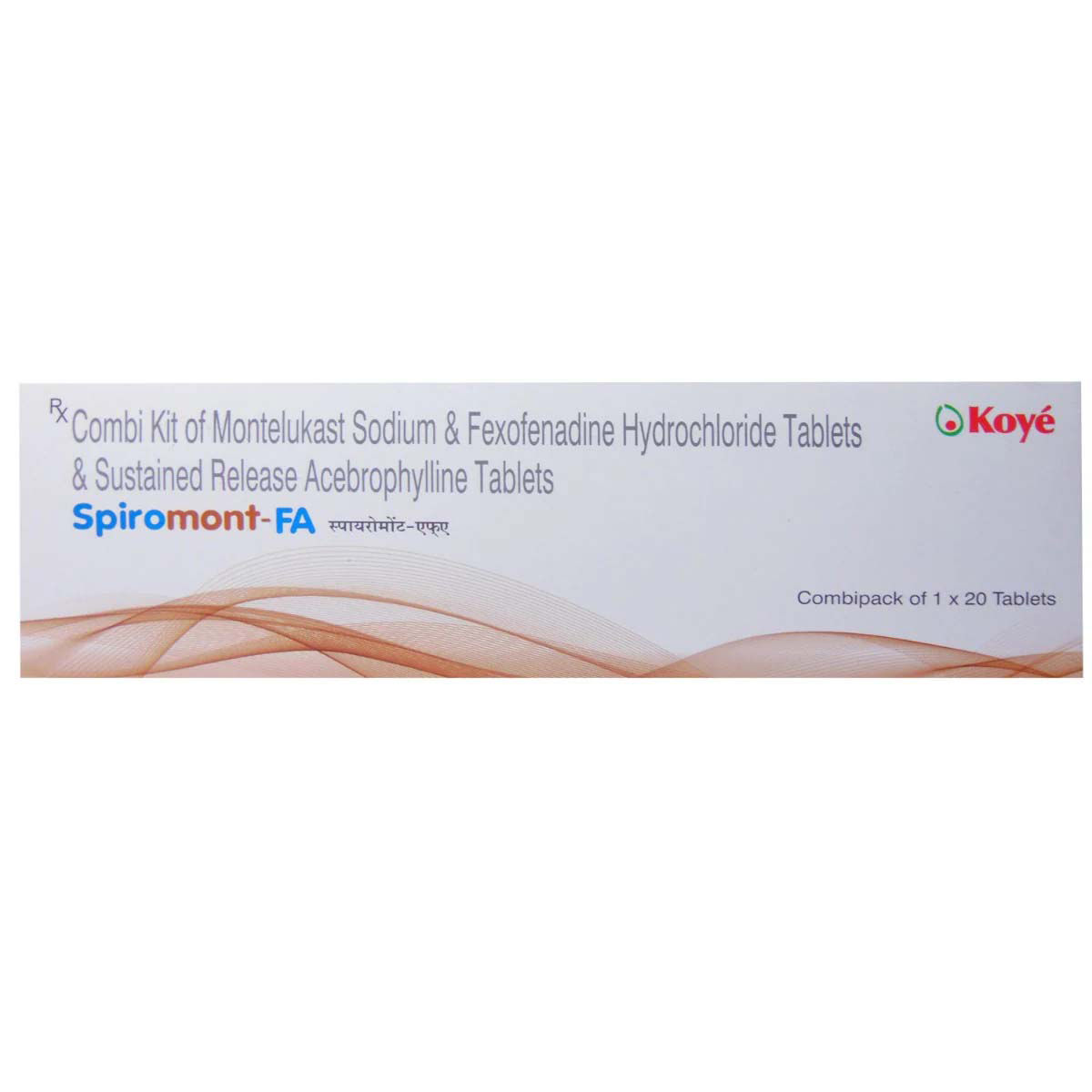 Buy Spiromont-FA Tablet Combikit 1's Online