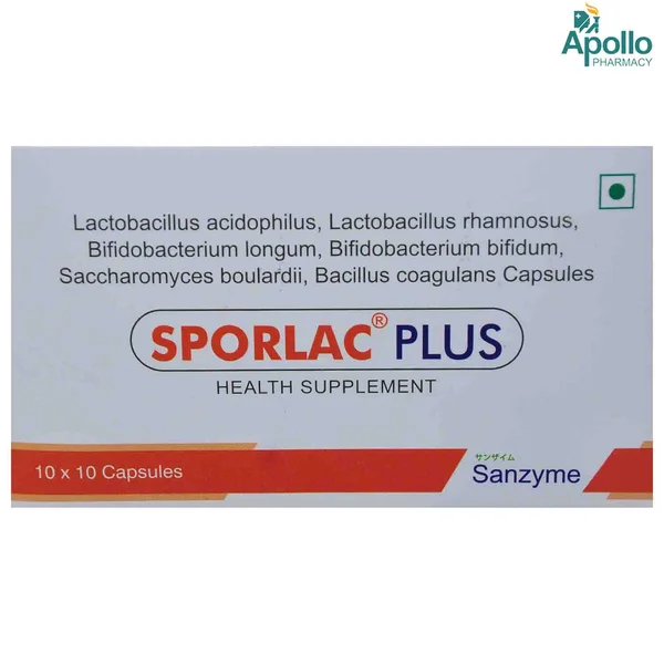 Sporlac Plus Capsule 10's, Pack of 10