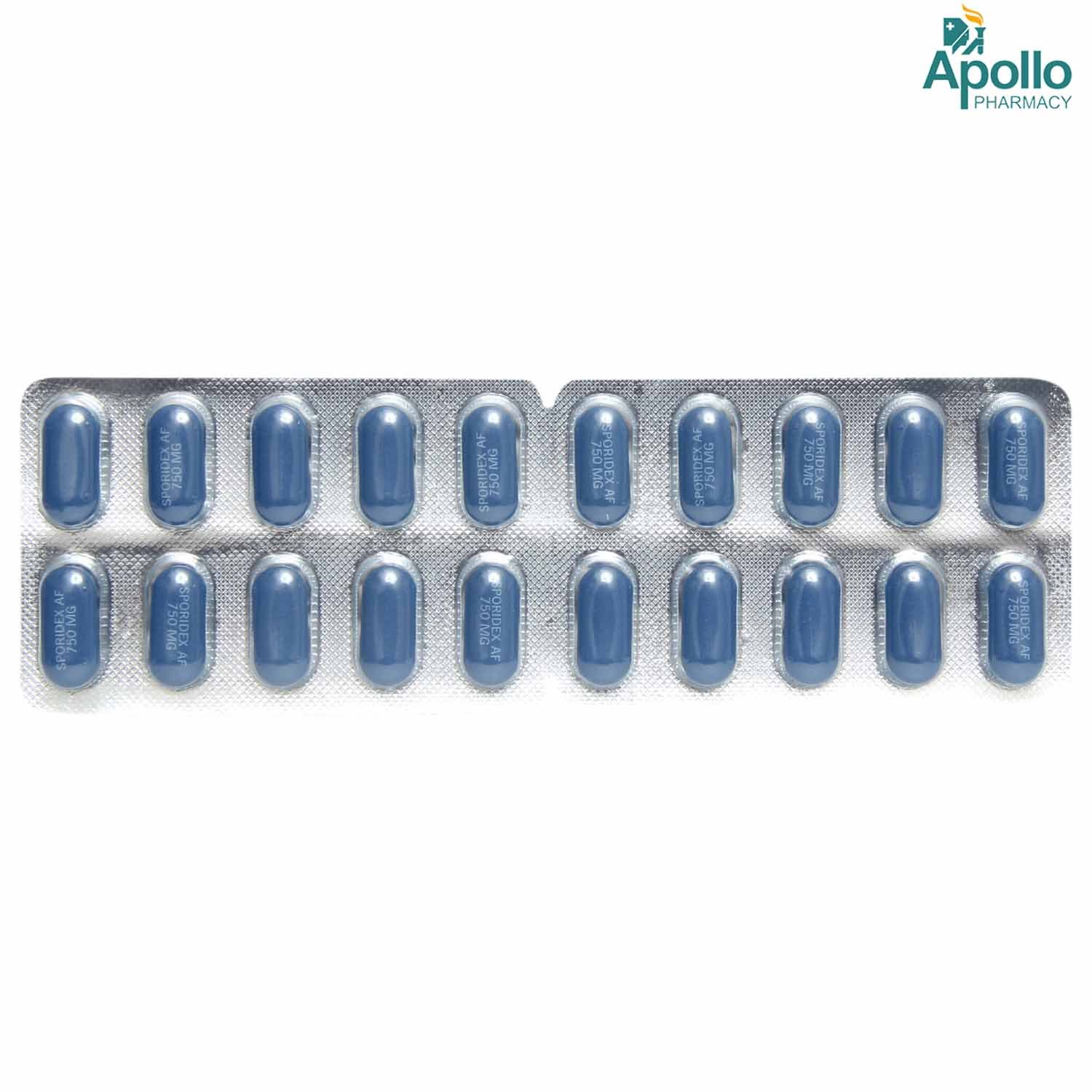 Sporidex-AF 750 Tablet 10's, Pack of 10 TABLETS Sporidex-AF 750 Tablet 10's, Pack of 10 TABLETS