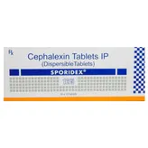 Sporidex 125 Tablet 10's, Pack of 10 TabletS