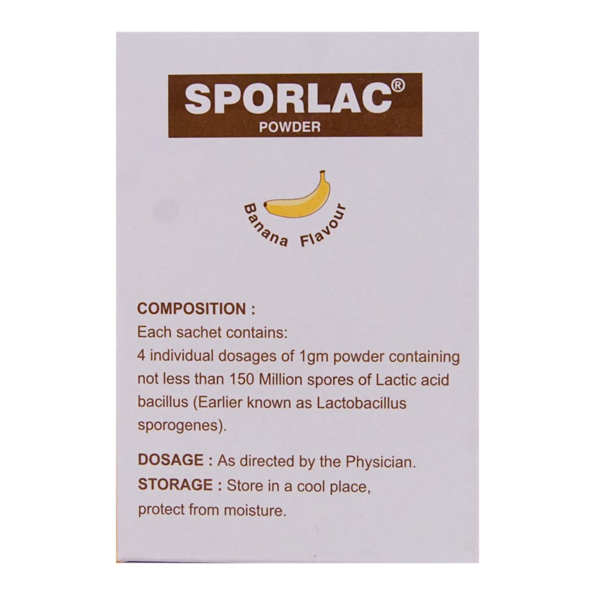 Sporlac Banana Sachet 1's Price, Uses, Side Effects, Composition Apollo Pharmacy