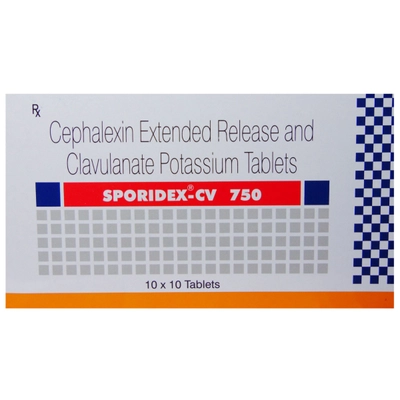 Sporidex-CV 750 Tablet 10's, Pack of 10 TABLETS