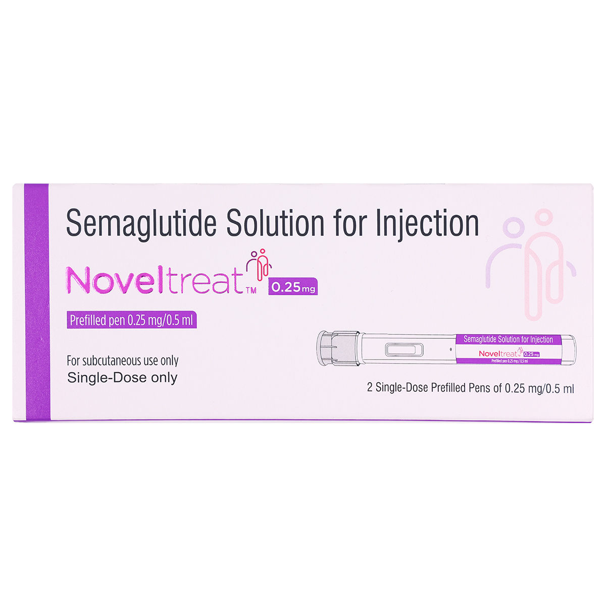 Buy Noveltreat 0.25mg/0.5ml Prefilled Pen Solution For Injection 1's online | Uses, Side Effects, Price and substitutes | Apollo Pharmacy