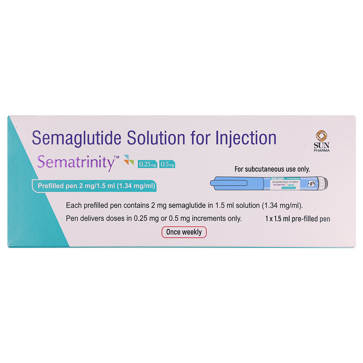 Sematrinity 0.25/0.5 Prefilled Pen Solution For Injection 1.5 ml Sematrinity 0.25/0.5 Prefilled Pen Solution For Injection 1.5 ml