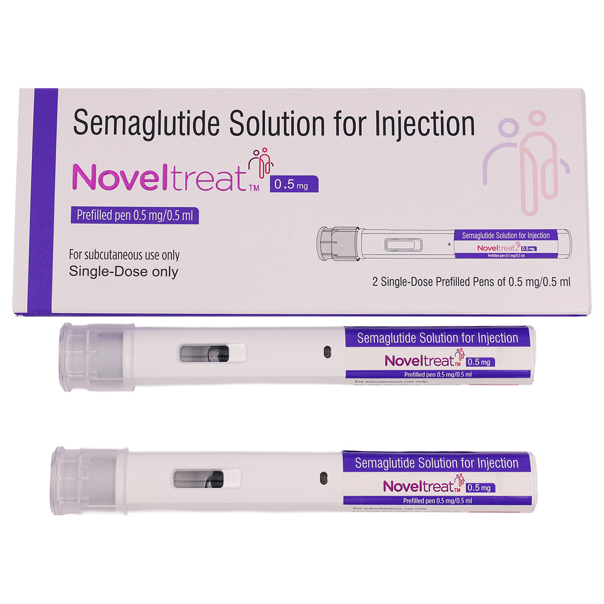 Noveltreat 0.5mg/0.5ml Prefilled Pen Solution For Injection 1's Noveltreat 0.5mg/0.5ml Prefilled Pen Solution For Injection 1's