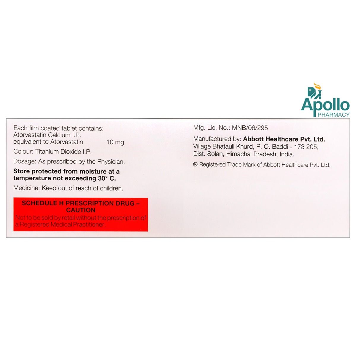 Stator 10 Tablet 15's Price, Uses, Side Effects, Composition Apollo