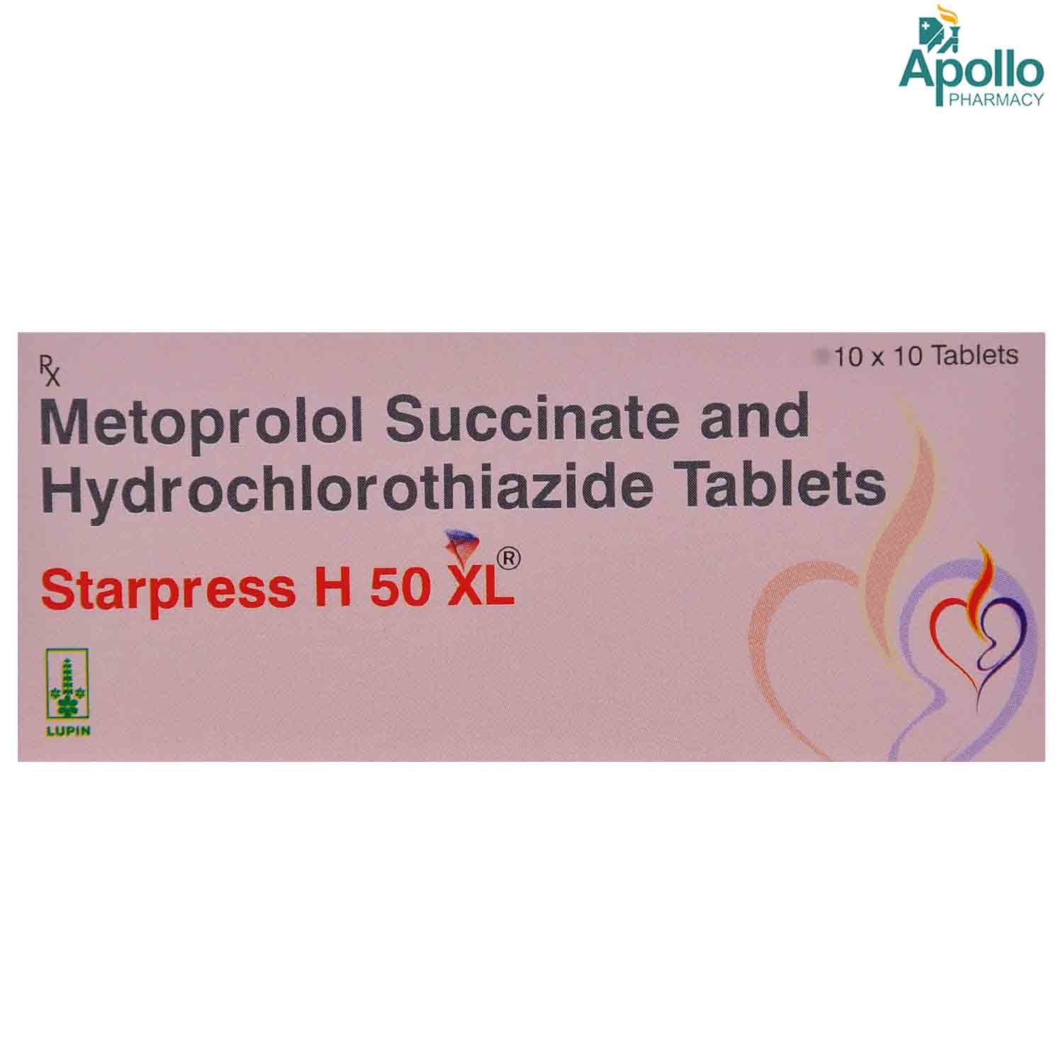 Starpress H 50 XL Tablet 10's, Pack of 10 TABLETS Starpress H 50 XL Tablet 10's, Pack of 10 TABLETS
