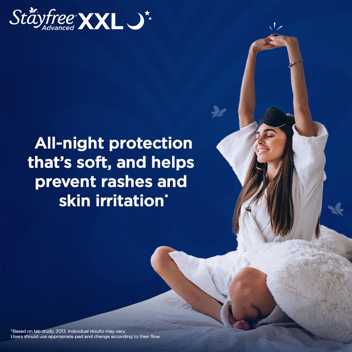 Stayfree Advanced All Night Ultra-Soft Pads with Wings XXL, 7 Count, Pack of 1 Stayfree Advanced All Night Ultra-Soft Pads with Wings XXL, 7 Count, Pack of 1