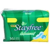 Stayfree Advanced Ultra Thin Sanitary Pads, 16 Count, Pack of 1