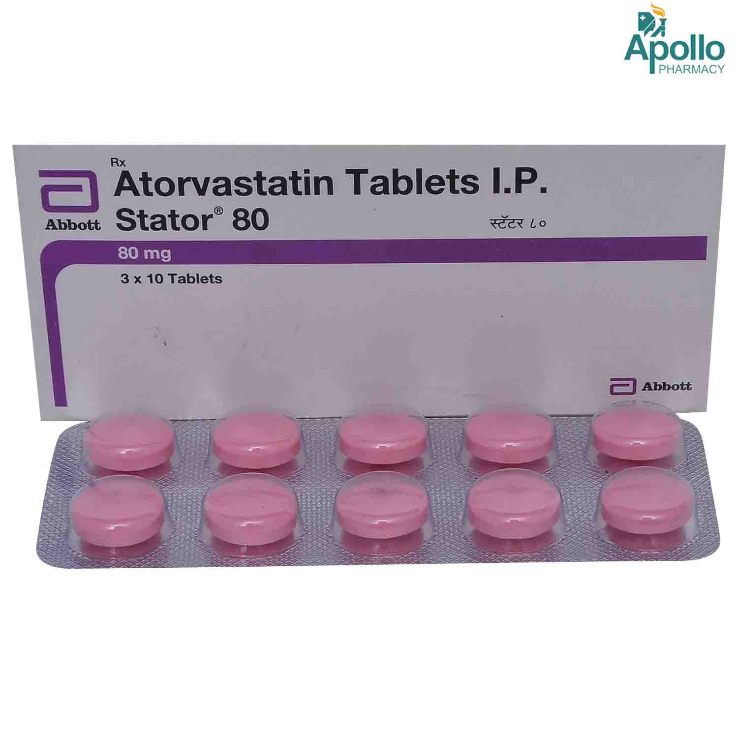 STATOR 80MG TABLET Price, Uses, Side Effects, Composition Apollo Pharmacy