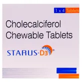 Starus D3 60K IU Tablet 4's, Pack of 1 Tablet