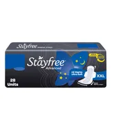 Stayfree Advanced All Night Ultra-Soft Pads with Wings XXL, 28 Count, Pack of 1