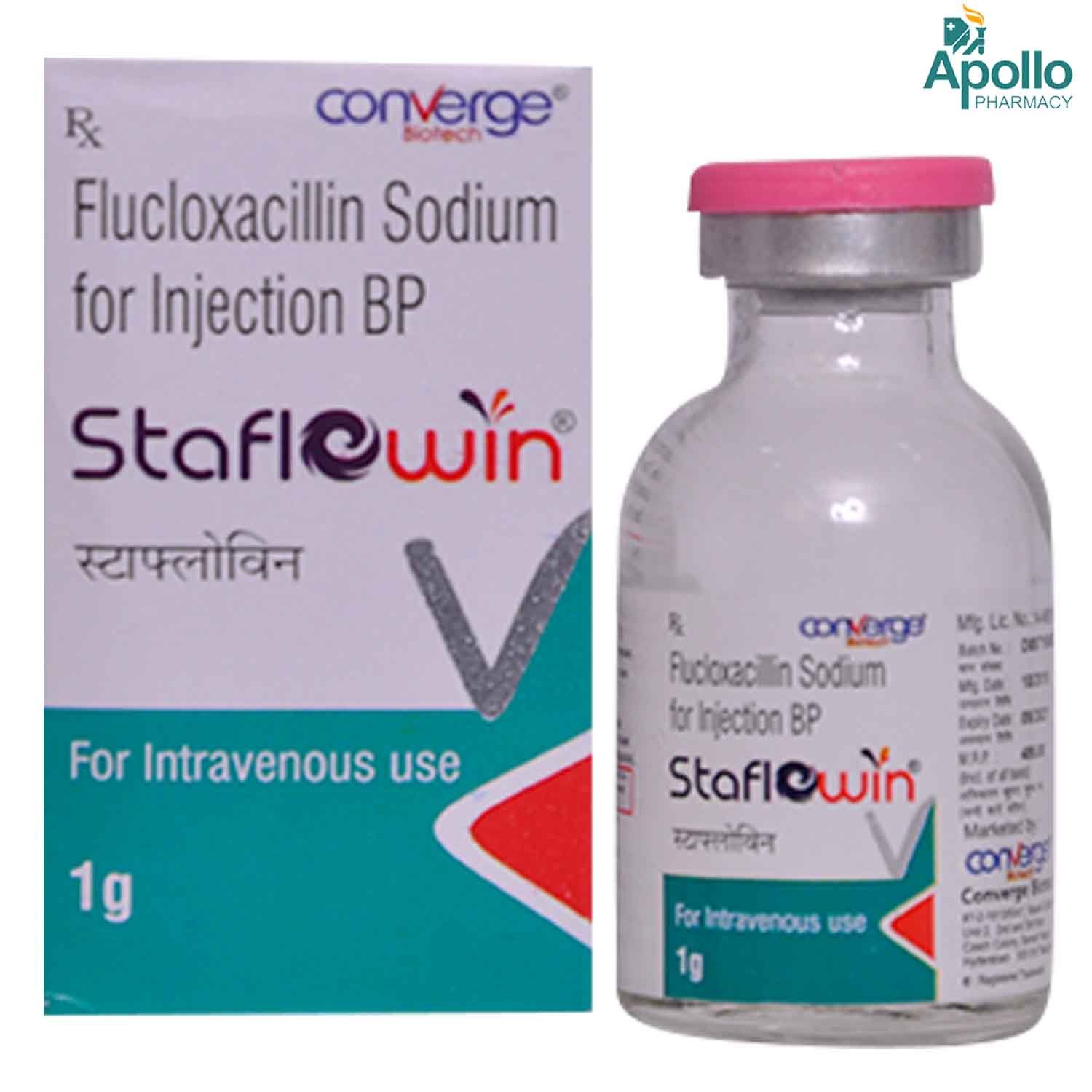 STAFLOWIN 1GM INJECTION, Pack of 1 INJECTION STAFLOWIN 1GM INJECTION, Pack of 1 INJECTION