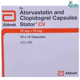 Stator CV 10 mg/75 mg Capsule 15's, Pack of 15 CAPSULES