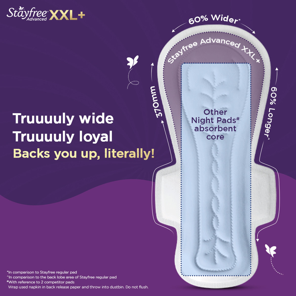 Stayfree Advanced All Nights Soft Touch Pads XXL+, 16 Count, Pack of 1 Stayfree Advanced All Nights Soft Touch Pads XXL+, 16 Count, Pack of 1