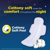 Stayfree Secure Nights Cottony Soft Comfort Sanitary Pad, 6 Count, Pack of 1