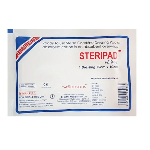 Steripad Dressing 15x10 cm, 1 Count, Pack of 1