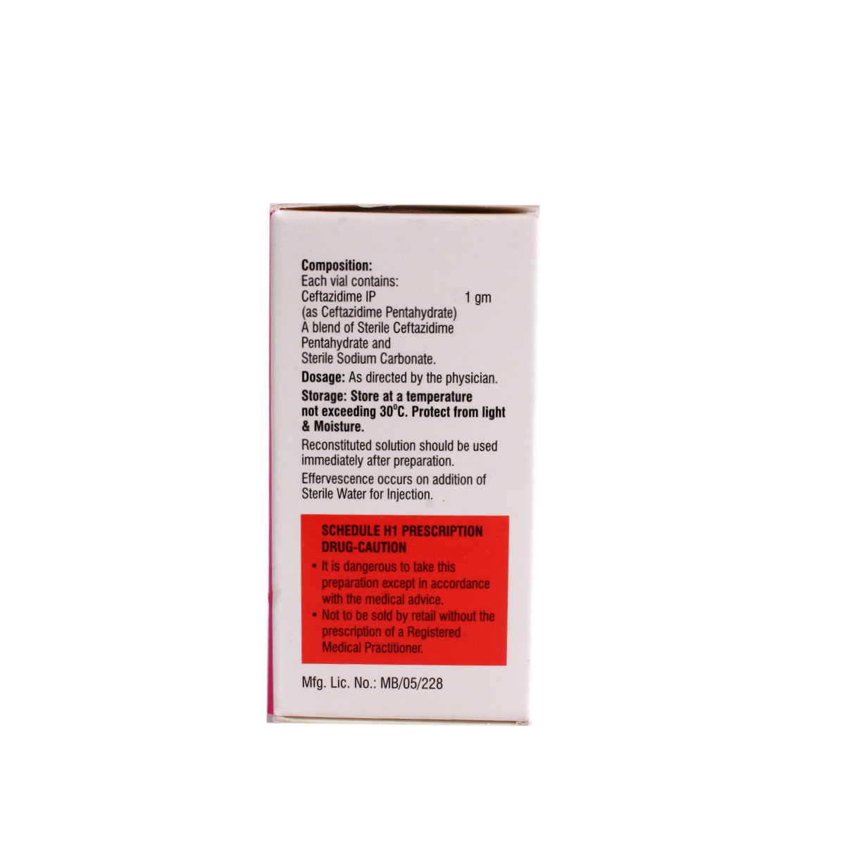 Stef Inj 1Gm, Pack of 1 Injection Stef Inj 1Gm, Pack of 1 Injection