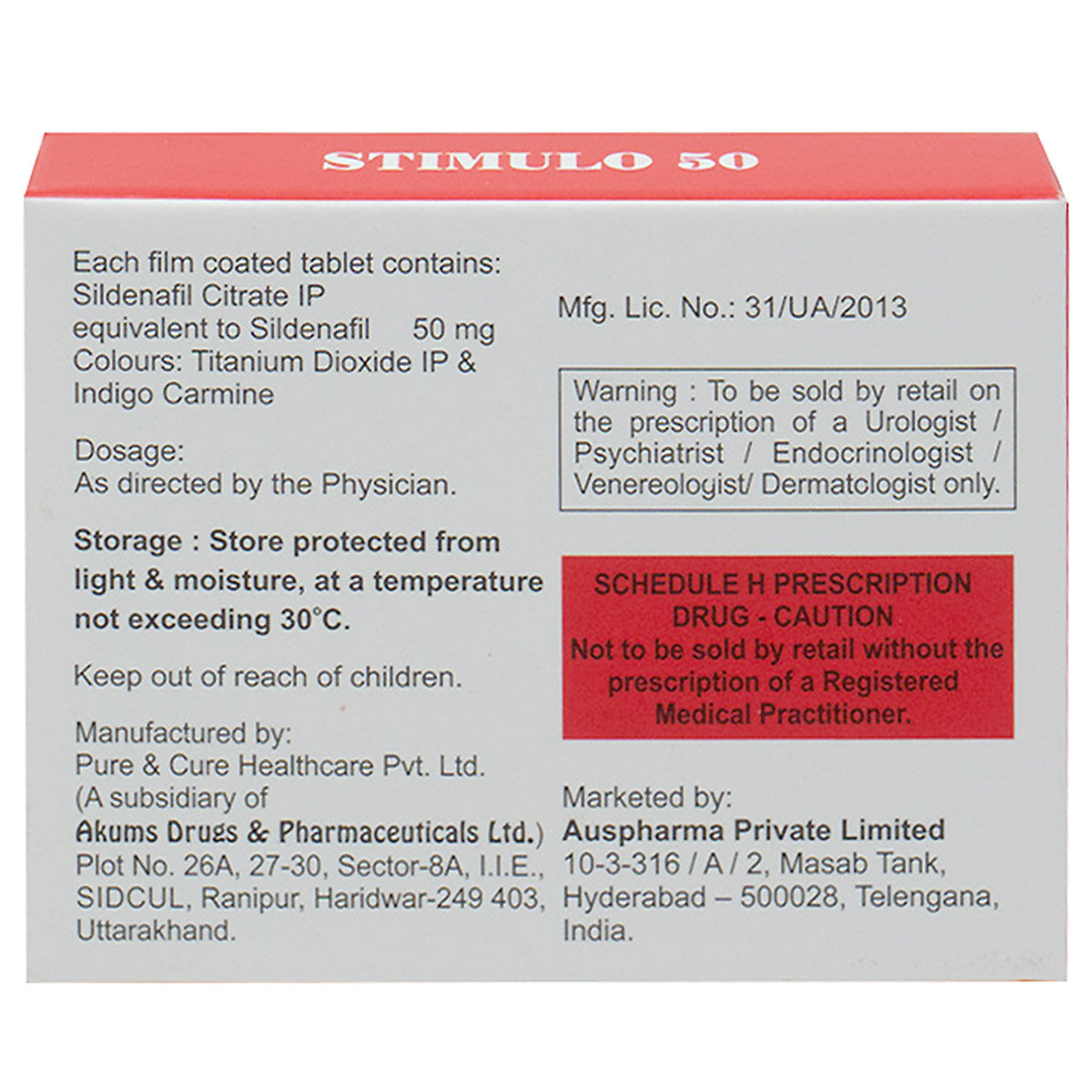 Stimulo 50 Tablet 4's, Pack of 4 TABLETS Stimulo 50 Tablet 4's, Pack of 4 TABLETS