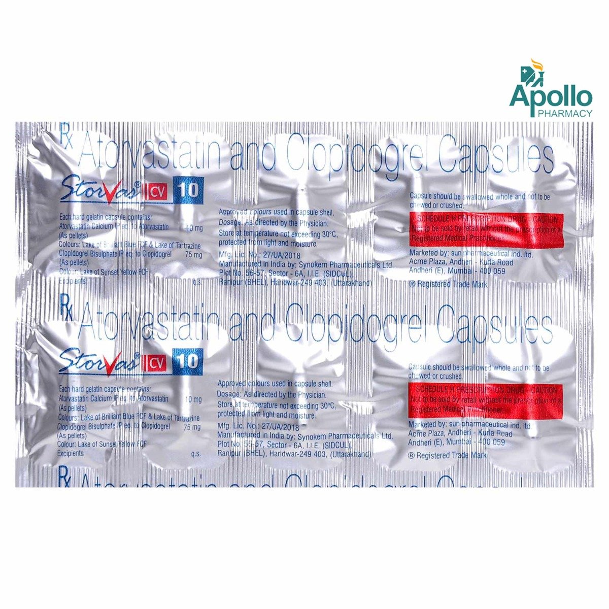 Storvas CV 10 Capsule 10's, Pack of 10 CAPSULES Storvas CV 10 Capsule 10's, Pack of 10 CAPSULES