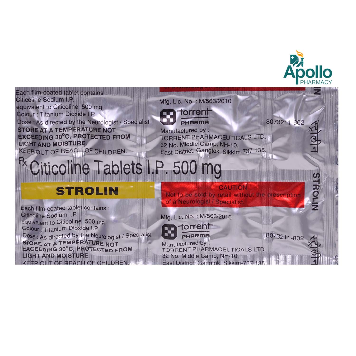 Strolin 500 mg Tablet 10's, Pack of 10 TABLETS Strolin 500 mg Tablet 10's, Pack of 10 TABLETS