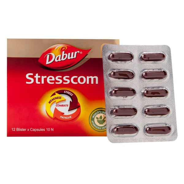 Dabur Stresscom Ashwagandha, 10 Capsules, Pack of 10