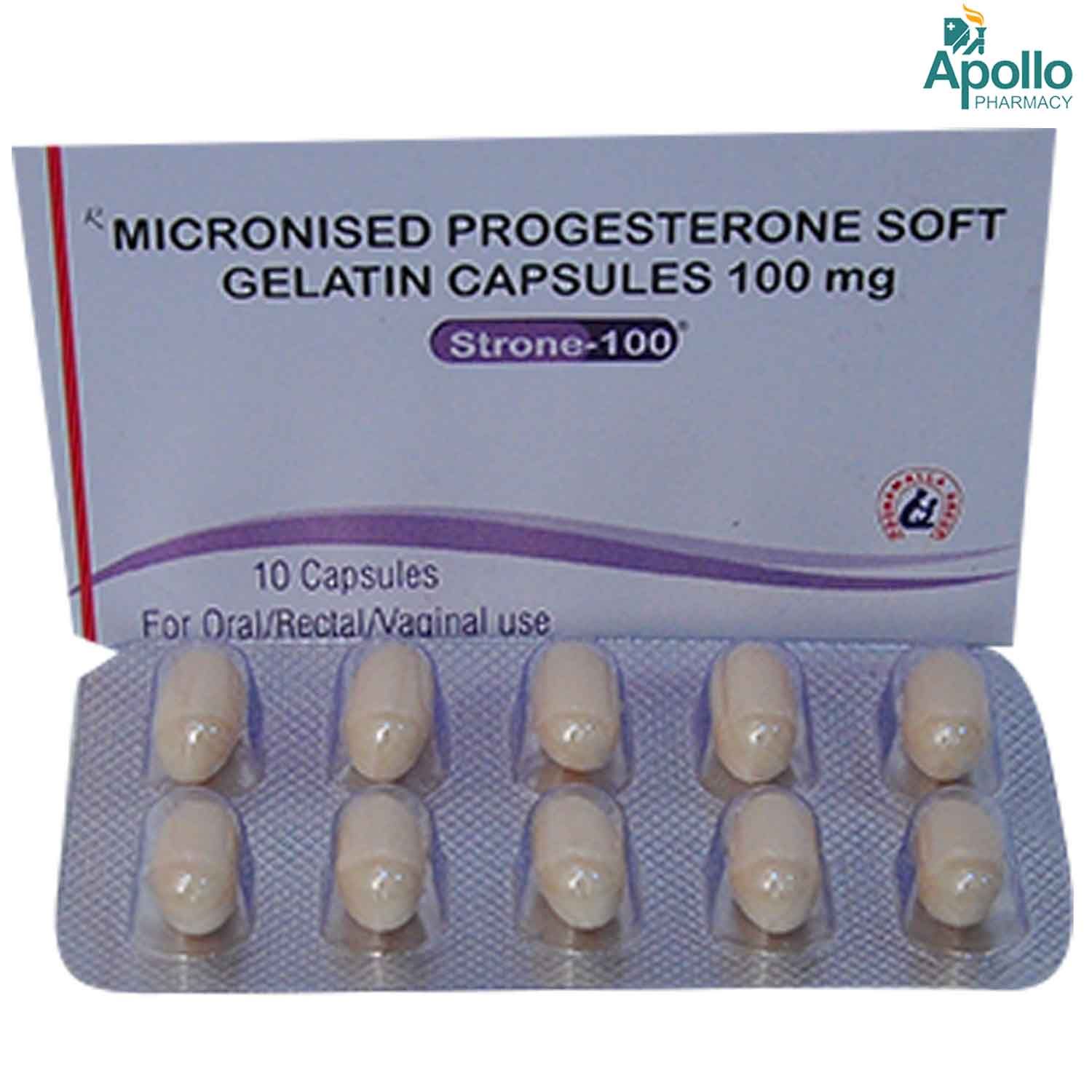 STRONE 100MG CAPSULE, Pack of 10 CAPSULES
