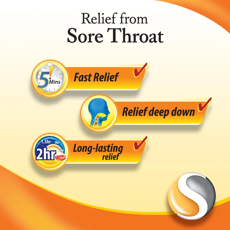 Buy Strepsils Ginger & Lemon Lozenges for Sore Throat, 8 Count | 19 ...
