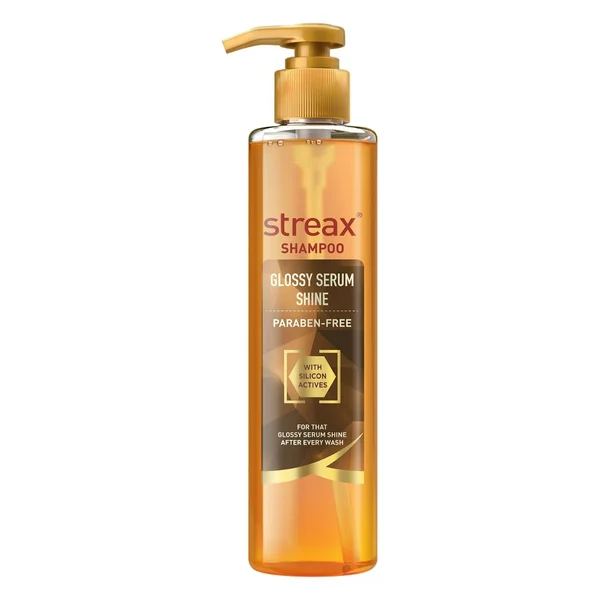 Streax Glossy Serum Shine Shampoo, 240 ml, Pack of 1