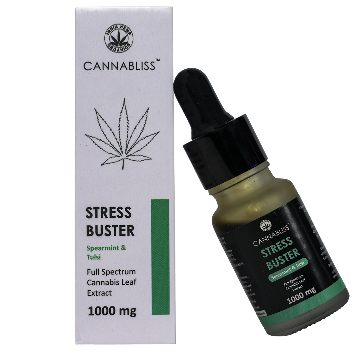 Cannabliss Stress Buster 1000 mg Oil, 10 ml, Pack of 1 Cannabliss Stress Buster 1000 mg Oil, 10 ml, Pack of 1