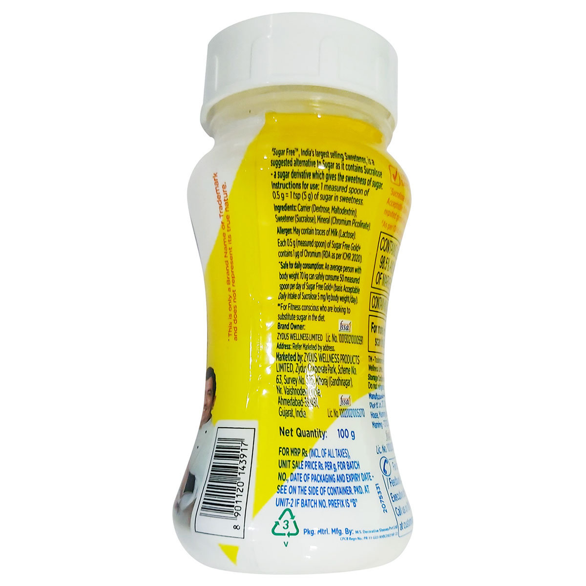 Sugar Free Gold Plus Low Calorie Sweetener Powder, 100 gm, Pack of 1 Sugar Free Gold Plus Low Calorie Sweetener Powder, 100 gm, Pack of 1