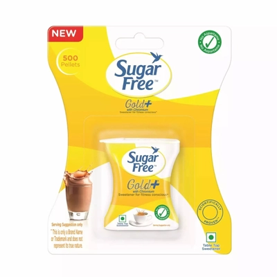 Sugar Free Gold Plus, 500 Pellets, Pack of 1