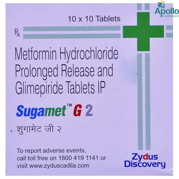 Sugamet G 2 Tablet 10's