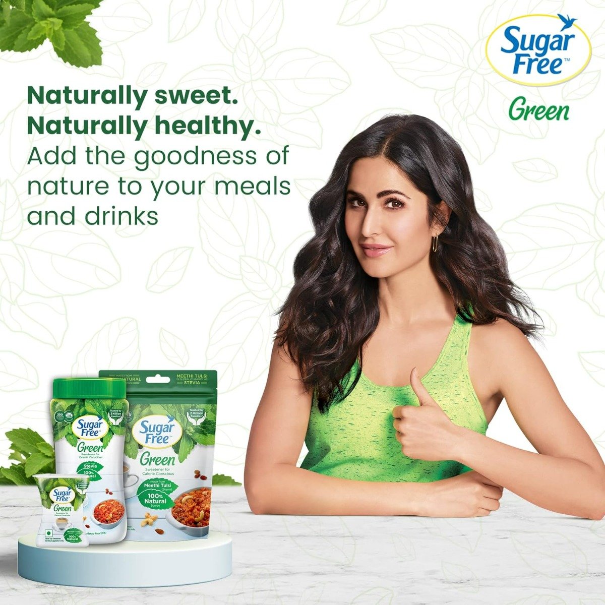 Sugar Free Green with Natural Stevia Powder, 400 gm, Pack of 1 Sugar Free Green with Natural Stevia Powder, 400 gm, Pack of 1
