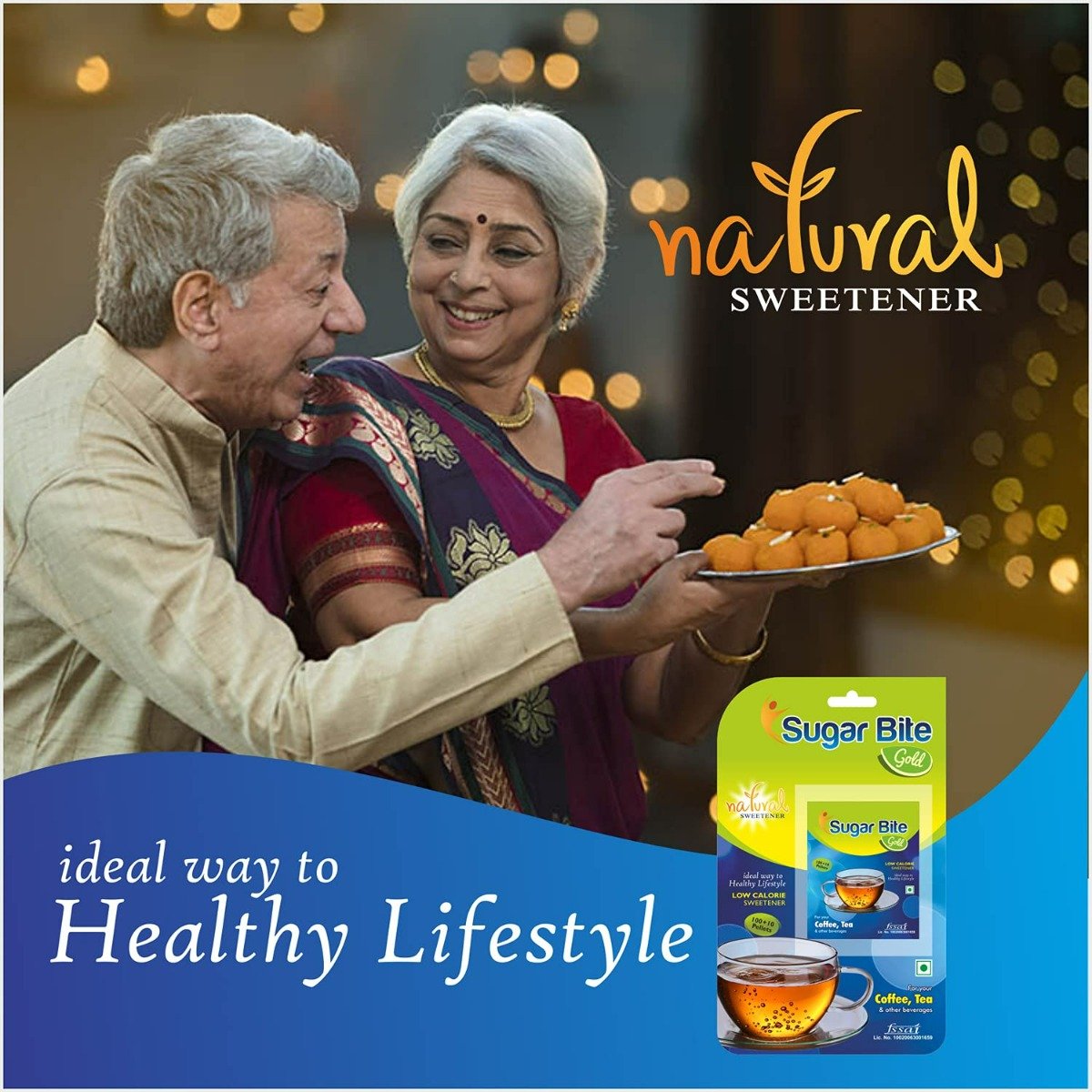 Sugar Bite Gold Pellets Low Calorie Sweetener, 110 Pellets, Pack of 1 Sugar Bite Gold Pellets Low Calorie Sweetener, 110 Pellets, Pack of 1