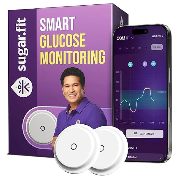 Sugar.Fit Smart Glucose Monitoring Device, 2 Count