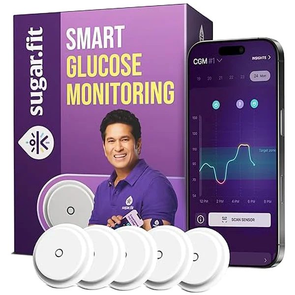 Sugar.Fit Smart Glucose Monitoring Device, 5 Count